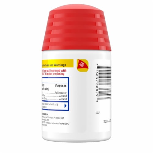 Pepcid Complete Acid Reducer + Antacid Mint Chewable Tablets Perspective: bottom