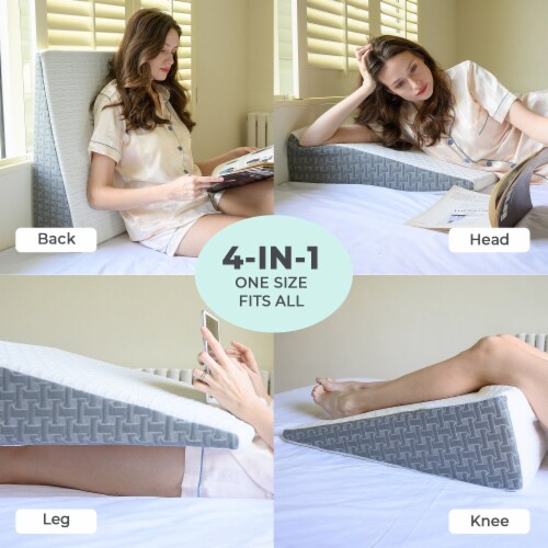 Ergonomic Memory Foam Wedge Pillow With Removable Cover For Ultimate Comfort And Support 1 unit Mariano s