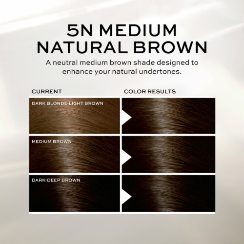 John Frieda Precision Foam Colour Brown Permanent Hair Color Kit, Hair Dye, 5N Medium Natural Brown Perspective: bottom