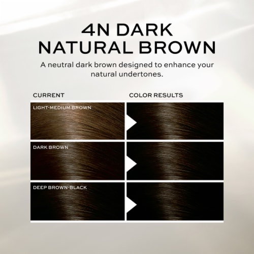 John Frieda Precision Foam Colour Brown Permanent Hair Color Kit, Hair Dye, 4N Dark Natural Brown Perspective: bottom