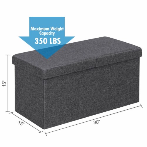 Slickblue 30 Inch Folding Storage Ottoman with Lift Top 1 unit Gerbes Super Markets