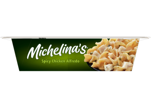 Michelina's Spicy Chicken Alfredo Frozen Meal Perspective: bottom