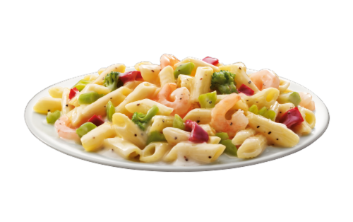 Michelina's Lean Gourmet Shrimp with Pasta & Vegetables Frozen Meal Perspective: bottom