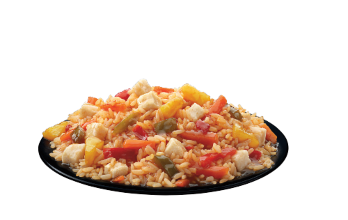 Michelina's Sweet & Sour Chicken with Rice Frozen Meal Perspective: bottom