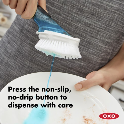 OXO Good Grips Soap Dispensing Dish Brush Perspective: bottom
