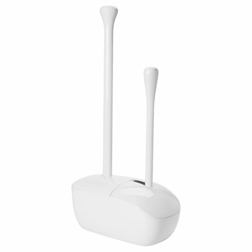 OXO Good Grips Bathroom Hideaway Toilet Brush and Plunger Combination Set,  White, 1 Piece - Ralphs