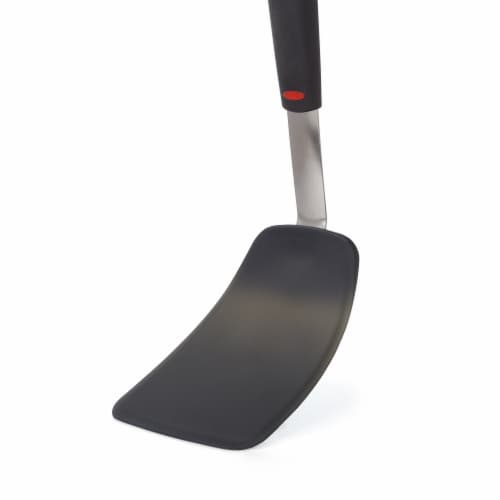 OXO Large Silicone Flexible Turner - Black Perspective: bottom