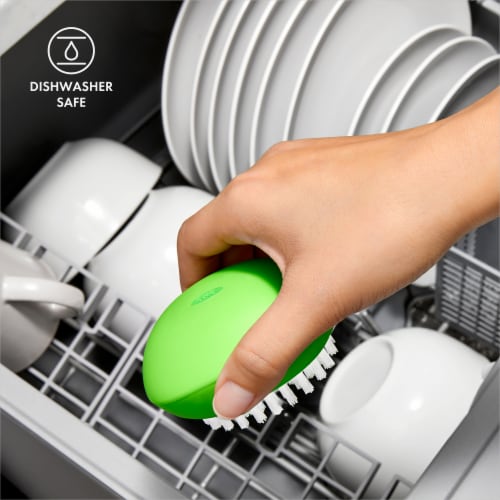 SoftWorks OXO Vegetable Brush - Green Perspective: bottom