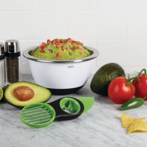 OXO SoftWorks® 3-In-1 Avocado Slicer - Green Perspective: bottom