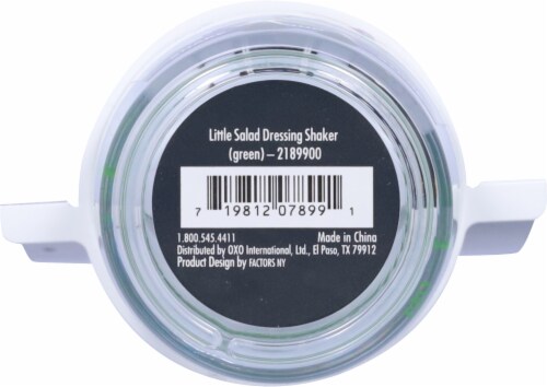 OXO Soft Works Little Salad Dressing Shaker - Green/Clear Perspective: bottom