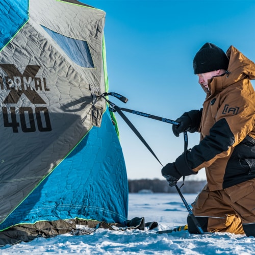 CLAM X-400 Portable 8 Ft 6 Person Pop Up Ice Fishing Thermal Hub Shelter  Tent, 1 Piece - Fred Meyer