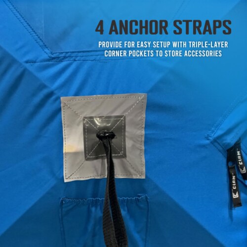 Clam 114474 C-360 - 6x6 Hub Shelter Perspective: bottom