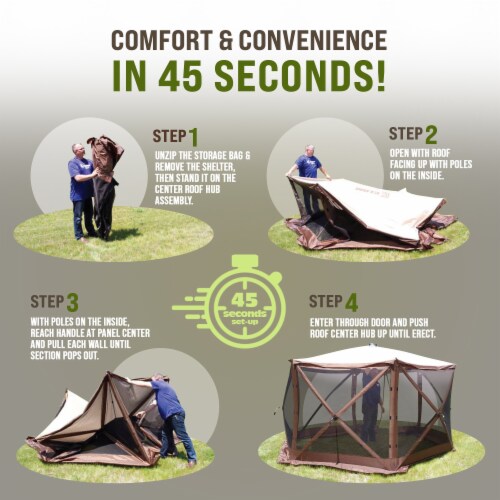 Portable clearance outdoor shelter