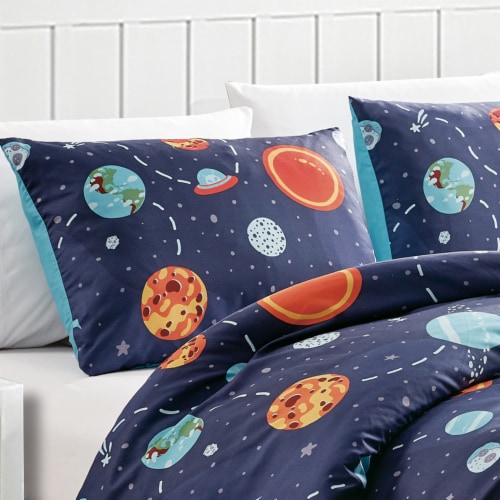MarCielo Kids Girls Boys Comforter Set Universe Space Full Queen