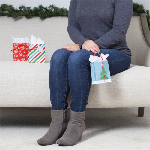 Gift Card Holders #69: Hallmark Holiday Gift Card Holders Tree Snowflake Stripes (Pack of 3) Perspective: bottom
