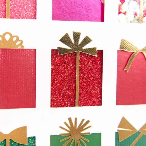 Christmas Gift Certificate Gold Glitter