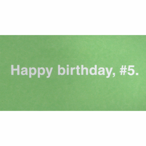 Hallmark #7 Shoebox Birthday Card (4 Out of 5 People) Perspective: bottom