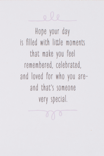 Hallmark #8 Birthday Card (Confetti Balloons) Perspective: bottom