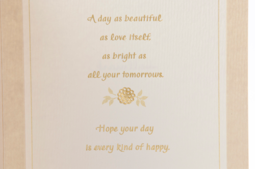 Wedding Card #15: Hallmark Mr. & Mrs. Card Perspective: bottom