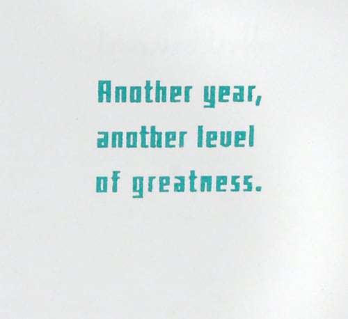 Birthday Card #6: Hallmark Video Games Card Perspective: bottom