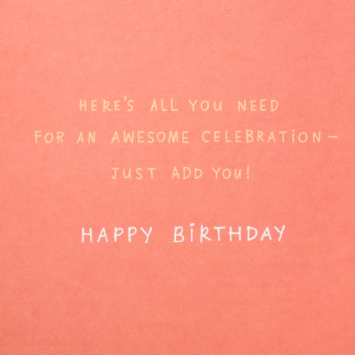 Birthday Card #14: Hallmark Signature Party in a Box Card Perspective: bottom