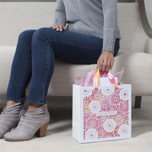 Large Gift Bag #84: Signature Mother's Day Die-Cut Flowers Perspective: bottom