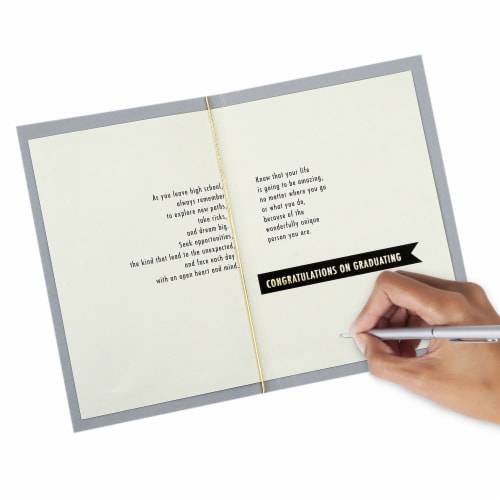 Graduation Card #45: Hallmark High School Graduation Card (Your Life Is Going to Be Amazing) Perspective: bottom