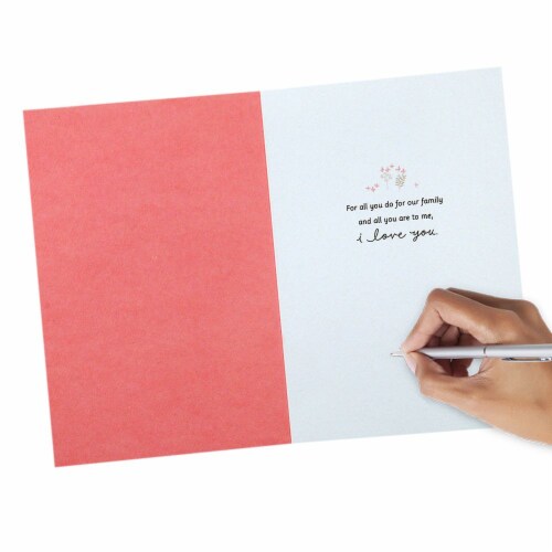 Mother's Day Card #36: Hallmark Signature Mother's Day Love Card (For All You Do for Our Family) Perspective: bottom