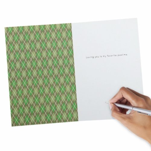 Father's Day Card #59: Hallmark Signature Romantic for Husband Golf Perspective: bottom