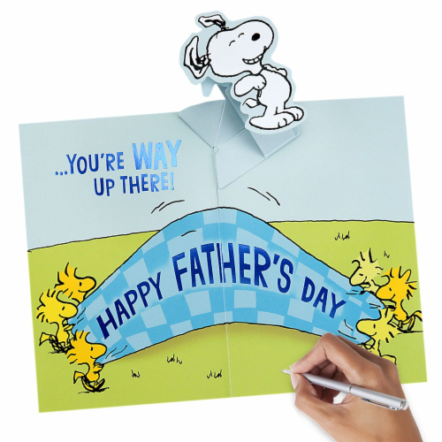 Father's Day Card #51: Hallmark Peanuts Snoopy Pop-Up from Kids Perspective: bottom