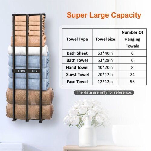 Wall Mount Shower Organizer Holder 2-Tier Bathroom Rack Storage Toilet Towel  Bar, 1 unit - Harris Teeter