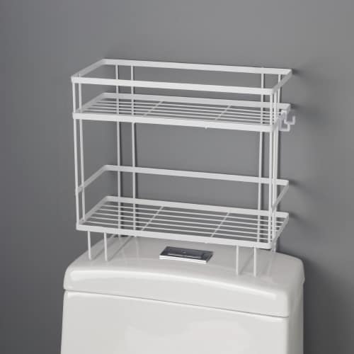 Over The Toilet Storage Shelf Rack Organizer 2 Tier Bathroom Holder Space  Saver No Drilling, 1 unit - Fry's Food Stores