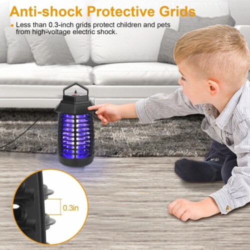 Bug Zapper Electric Uv Mosquito Killer Lamp Insect Killer Light Pest Fly Trap Catcher Harmle 1 unit Smith s Food and Drug