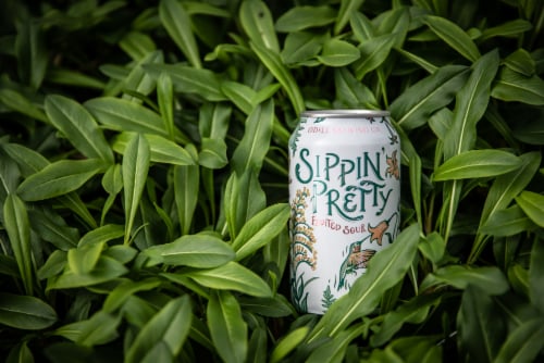 Odell Sippin Pretty Fruited Sour Ale Perspective: bottom