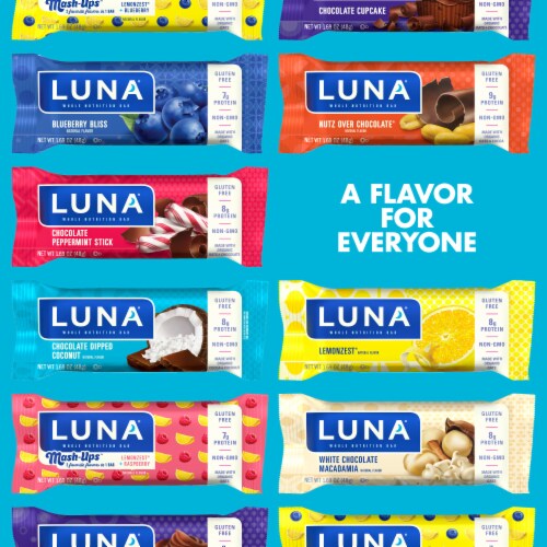 LUNA Chocolate Dipped Coconut Whole Nutrition Bars Perspective: bottom