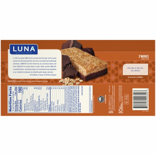 Luna® Gluten Free S'mores Nutrition Bars Perspective: bottom