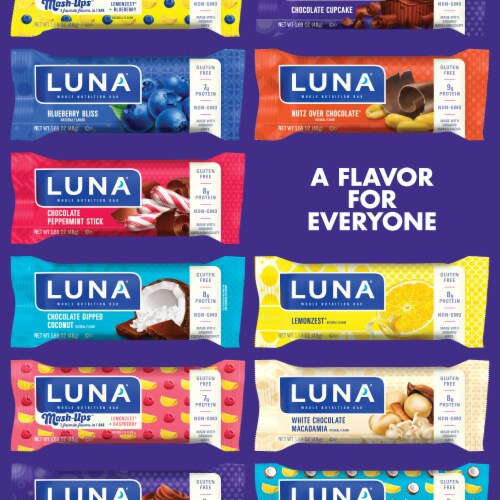 Luna Chocolate Cupcake Whole Nutrition Bars Perspective: bottom