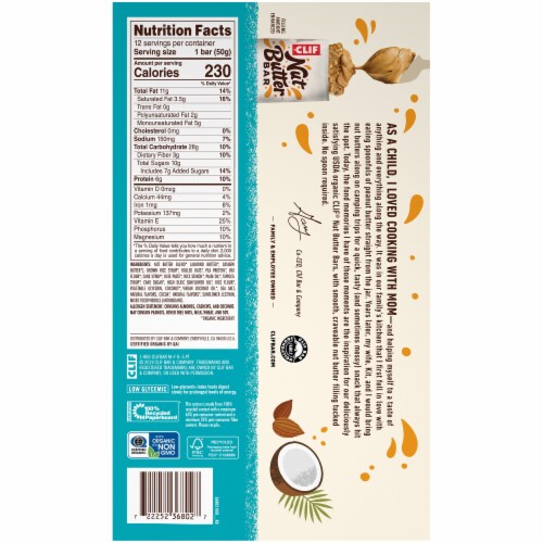 Clif Nut Butter Filled Coconut & Almond Butter Bars Perspective: bottom