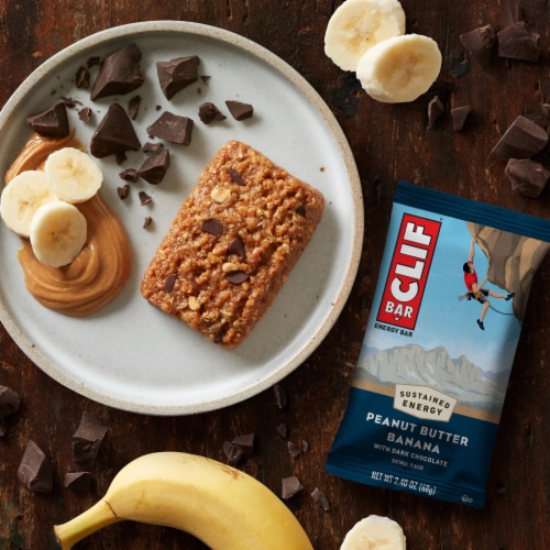 Clif Bar Peanut Butter Banana With Dark Chocolate Flavor Energy Bars Perspective: bottom