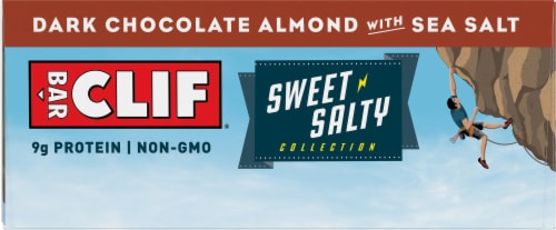 Clif Bar® Sweet & Salty Dark Chocolate Almond with Sea Salt Energy Bars Perspective: bottom