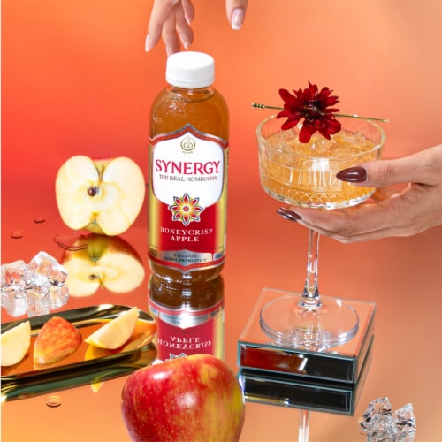 Synergy The Real Kombucha, Honeycrisp Apple Perspective: bottom