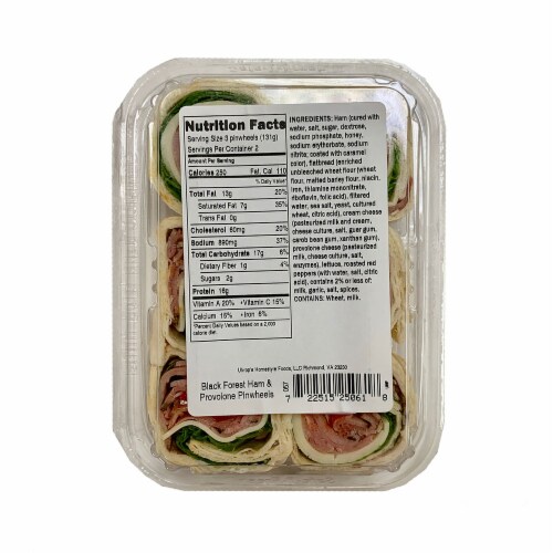 Ukrop's Black Forest Ham & Provolone Pinwheels Perspective: bottom