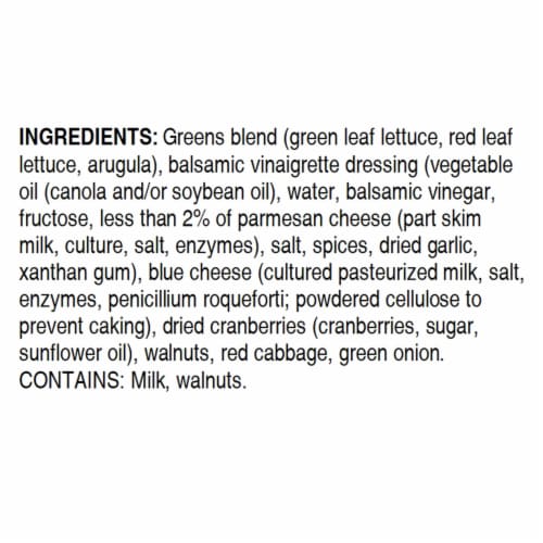 Ukrop's Balsamic & Blue Salad Perspective: bottom