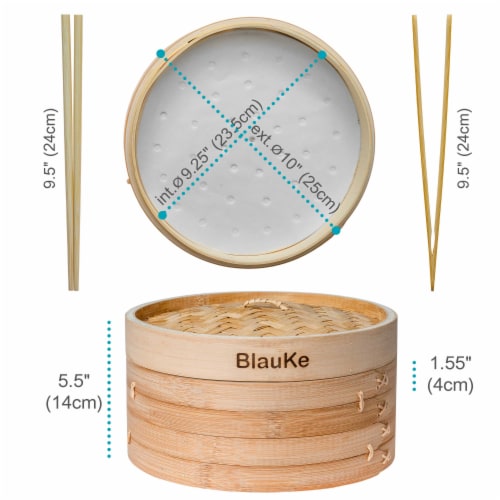 Traditional Bamboo Steamer 10 inch by World Market