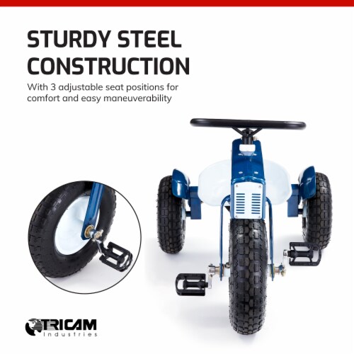 Tricam Ol Blue Tractor Tricycle 22 Steel Toddler Bike Kids Ride On Toy Blue 1 Piece Dillons Food Stores