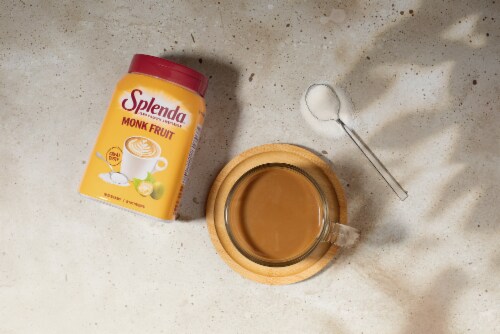 Splenda Monk Fruit Zero Calorie Granulated Sweetener Jar Perspective: bottom