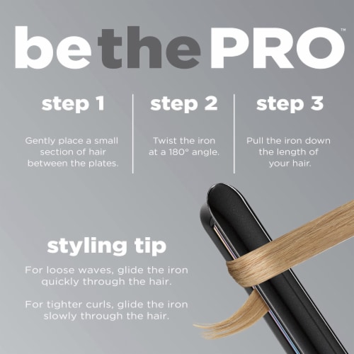 InfinitiPro by Conair 1-in. Rainbow Titanium Flat Iron (Pack of 2) Perspective: bottom