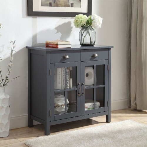 Glass door cabinet clearance with drawers
