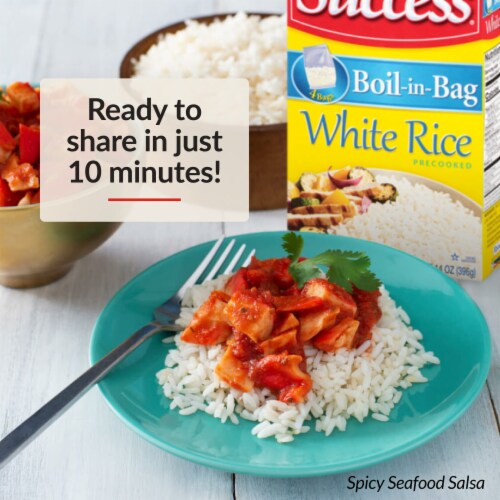 Success Rice Boil-in-Bag White Rice Fluffy and Precooked 14 Oz (Pack of 10) Perspective: bottom