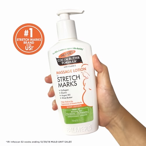 Palmer's Cocoa Butter Massage Lotion for Stretch Marks Pump Bottle 8.5 fl oz (Pack of 18) Perspective: bottom